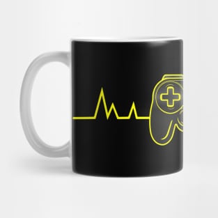 Gaming Heartbeat Gamepad Pulse Gamer Mug